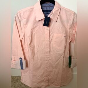 Tommy Hilfiger Light Pink Long-Sleeve Button Shirt